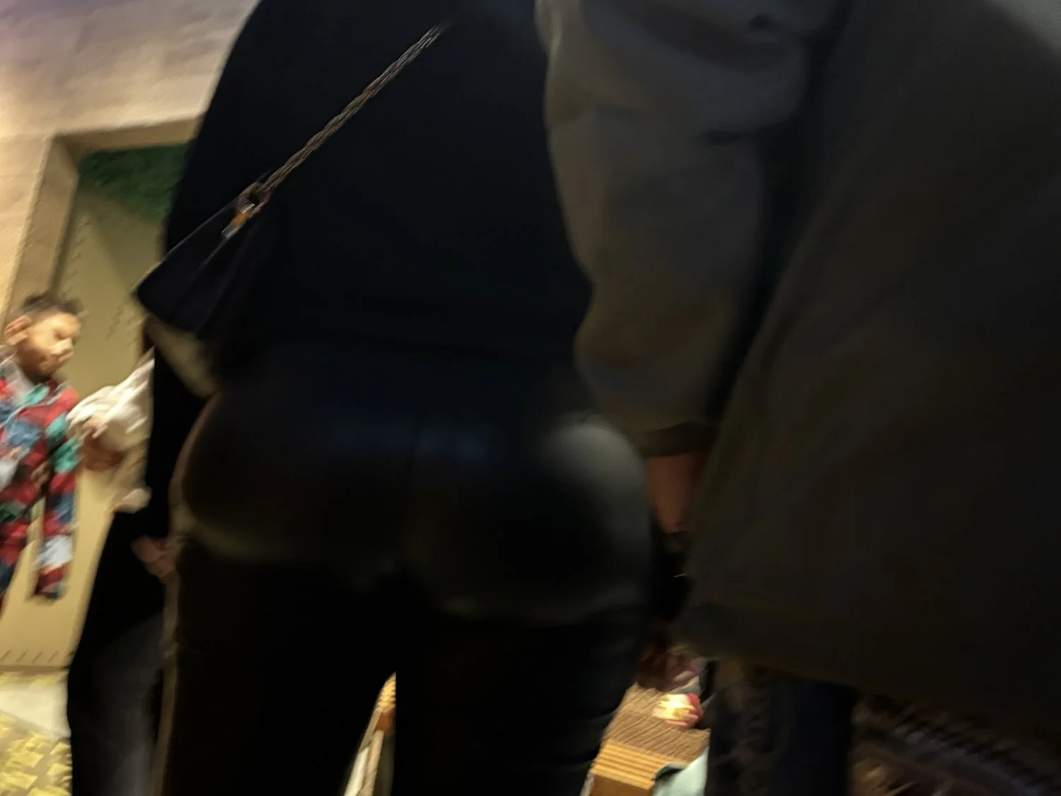Latina BIG booty in leather pants image 19