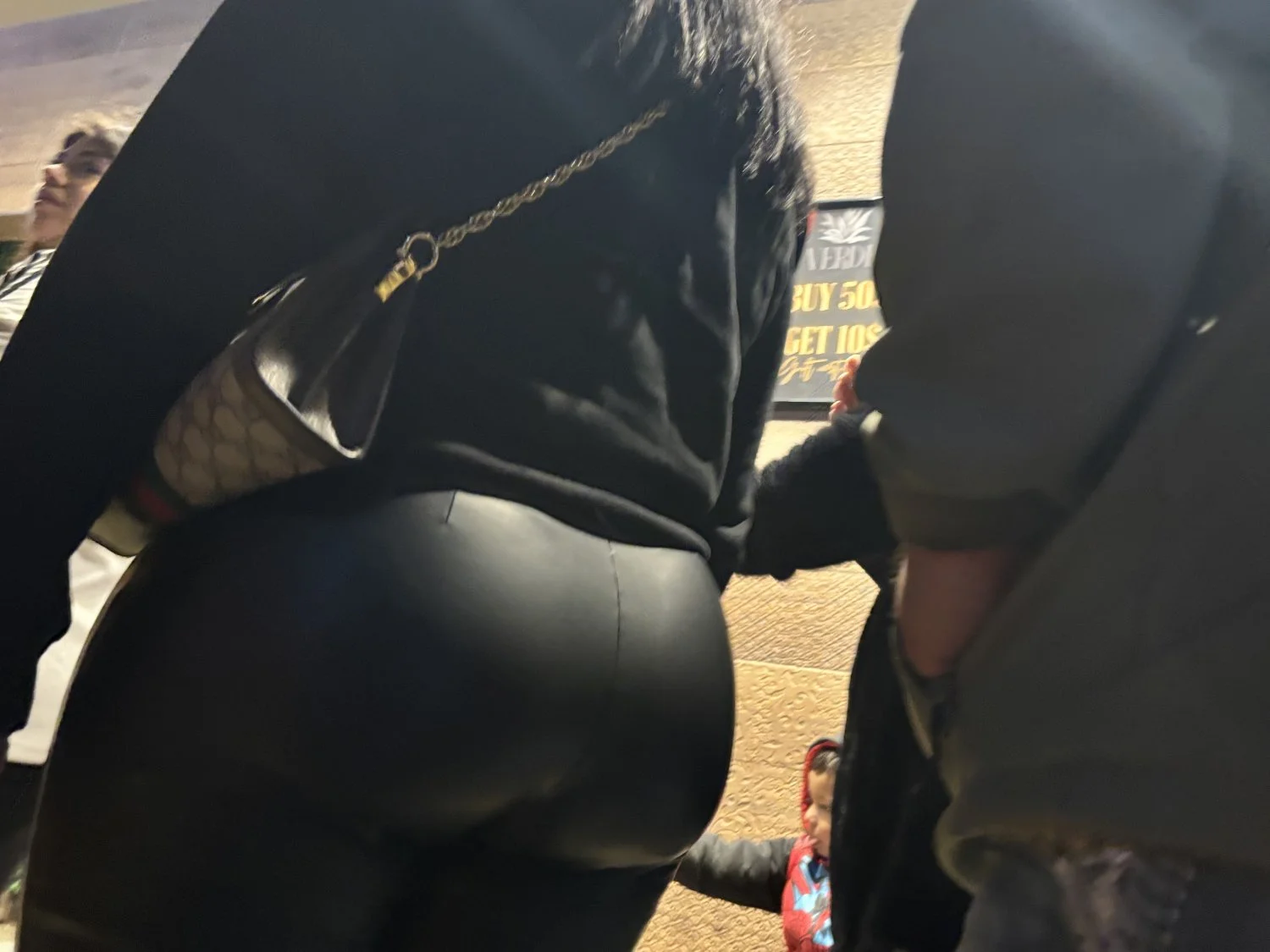 Latina BIG booty in leather pants image 20