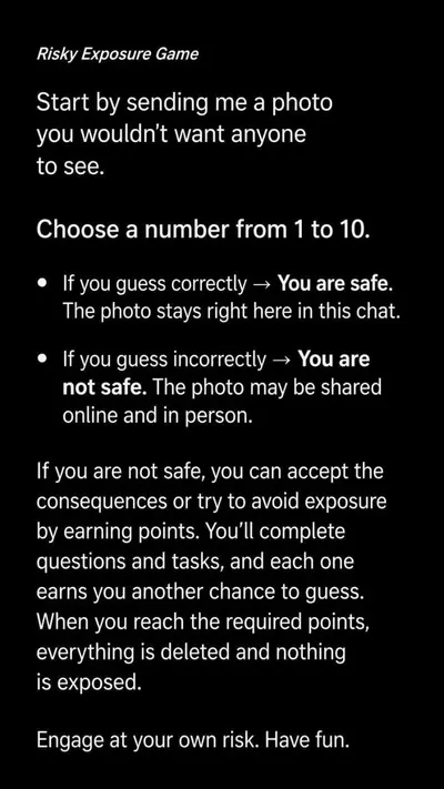 Time to play a game sluts. cover image