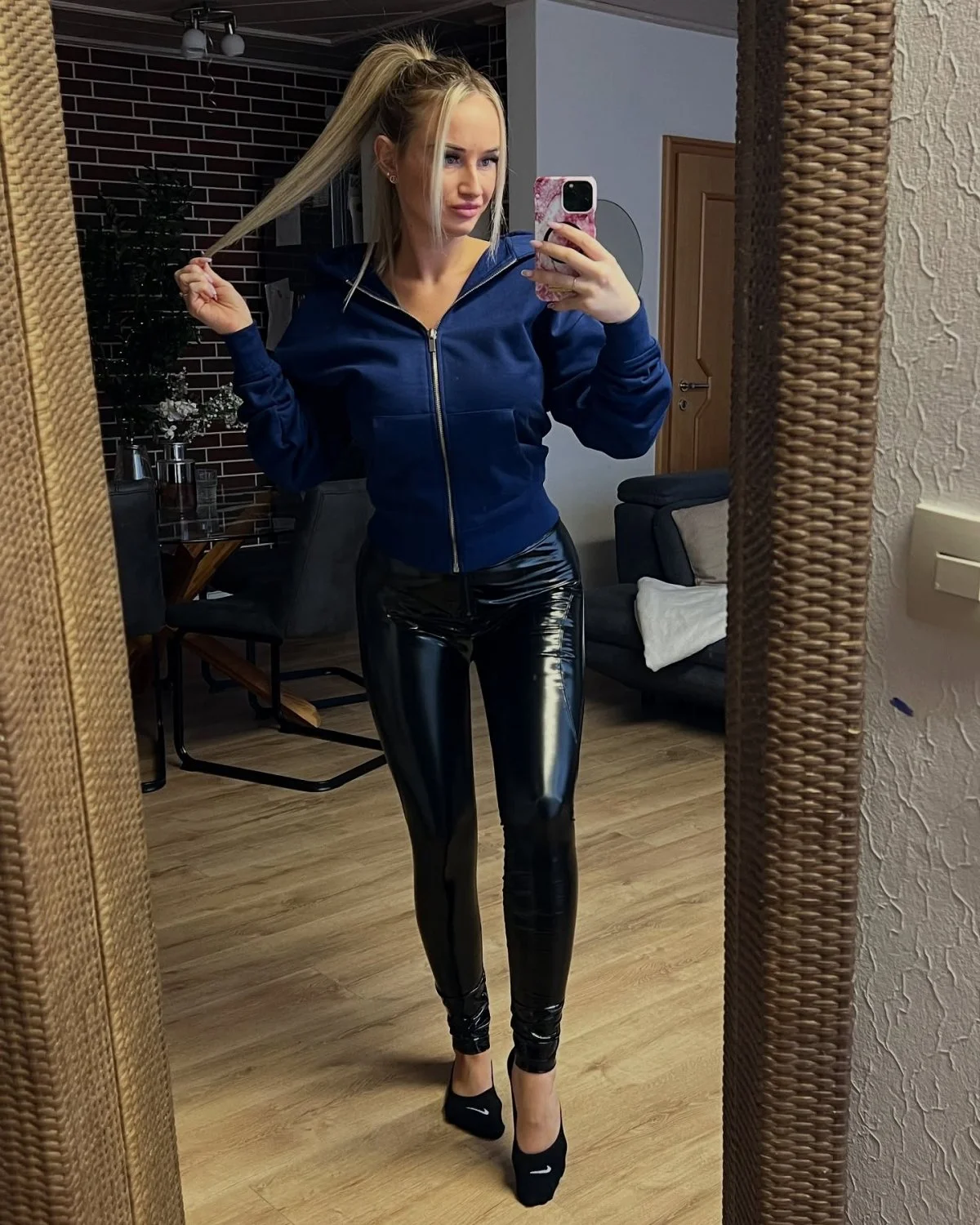 Sexy shiny PVC pants image 10