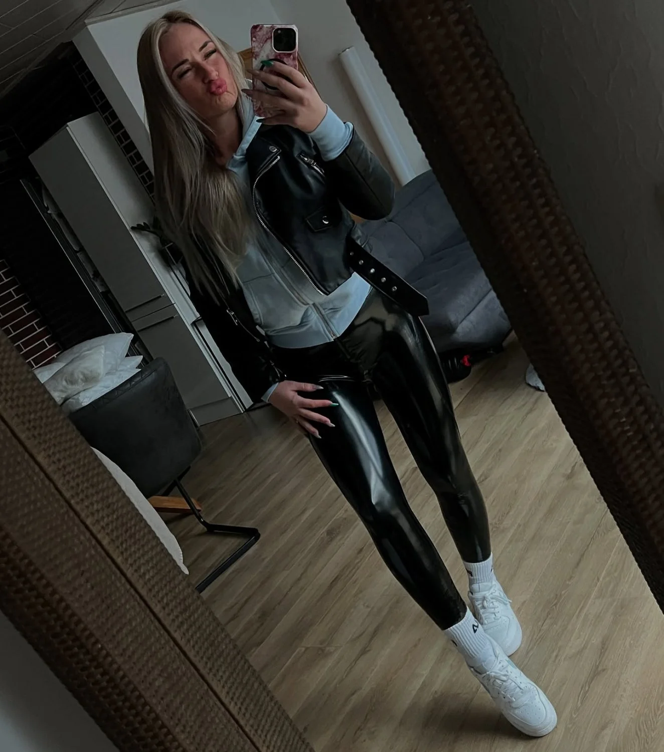 Sexy shiny PVC pants image 7