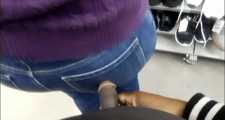 Putting his dick on a sexy stranger's ass image 2