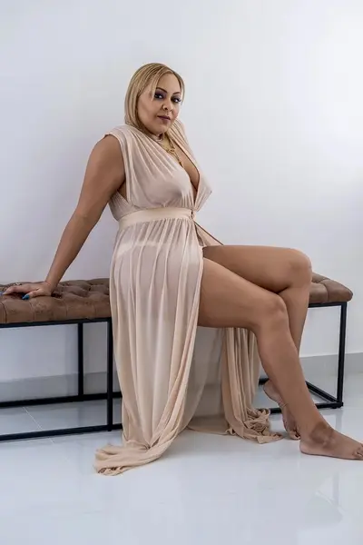 Blonde gilf boudoir cover image