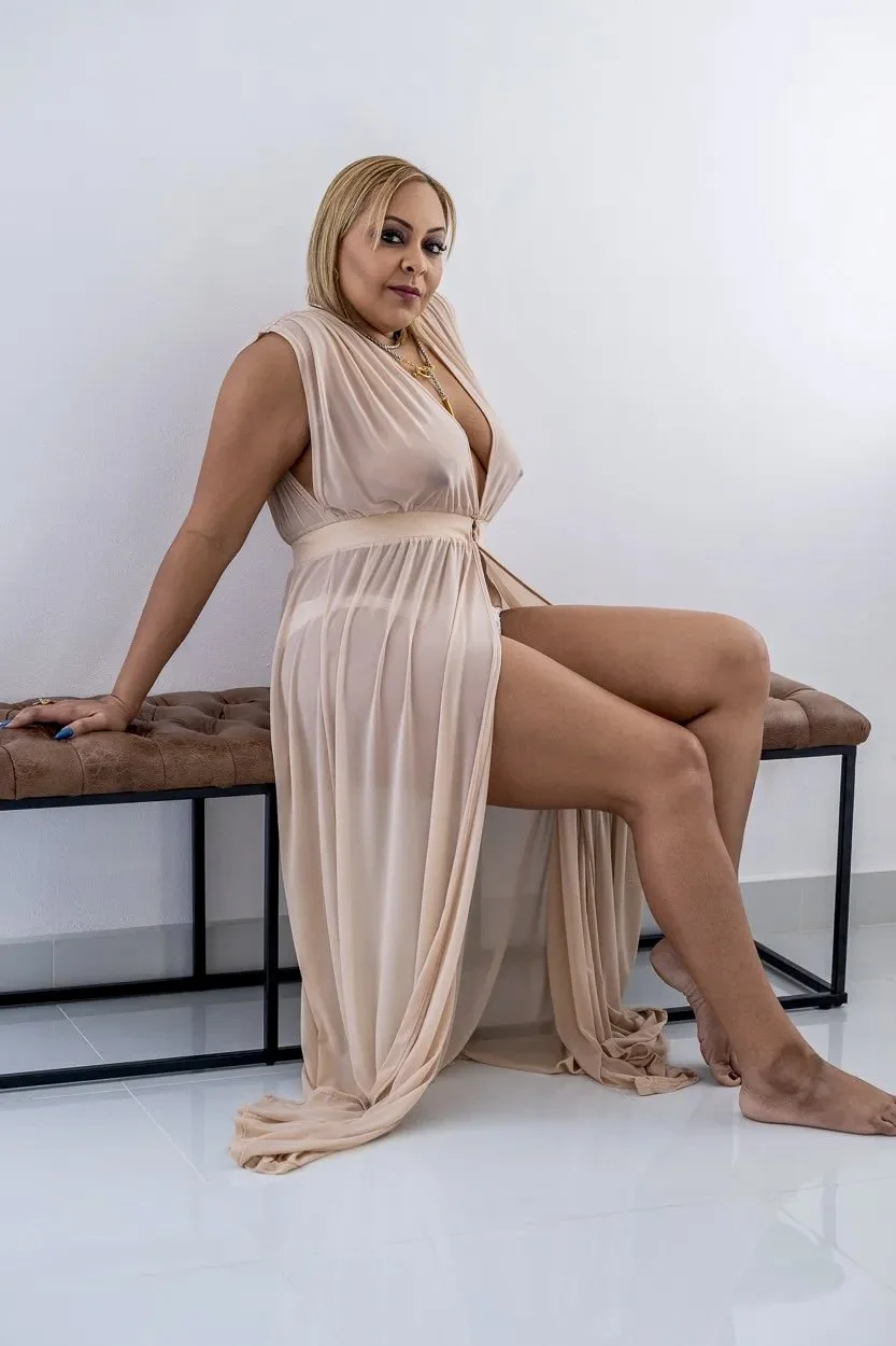 Blonde gilf boudoir main image