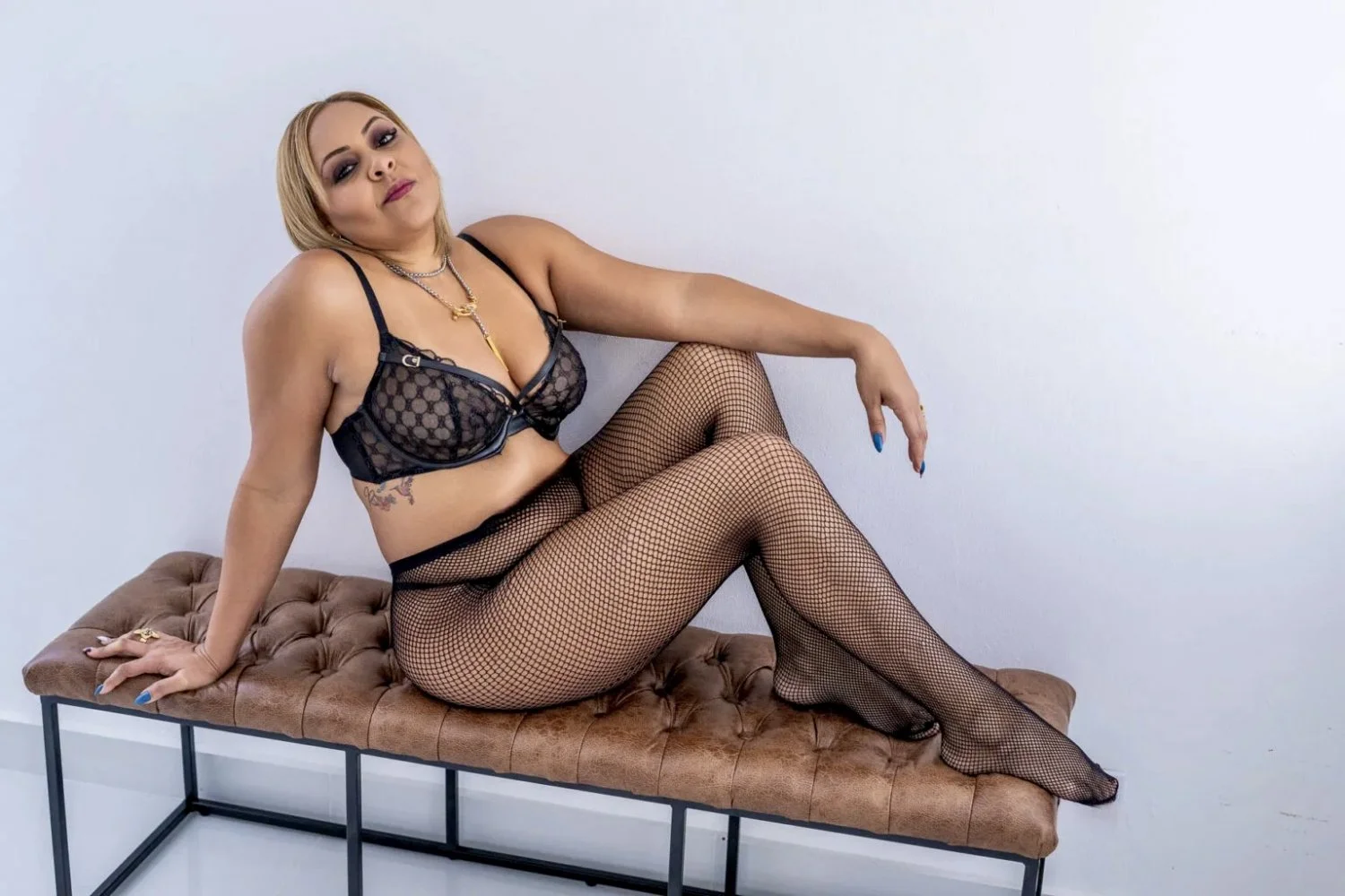 Blonde gilf boudoir image 9
