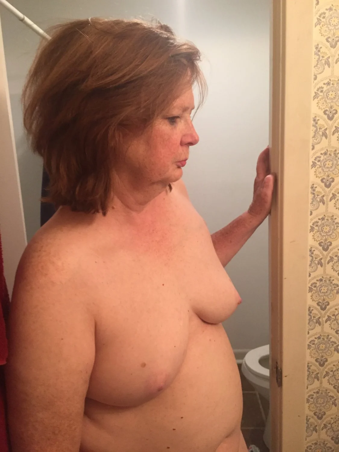Mature redhead open for exposure and sharing image 22