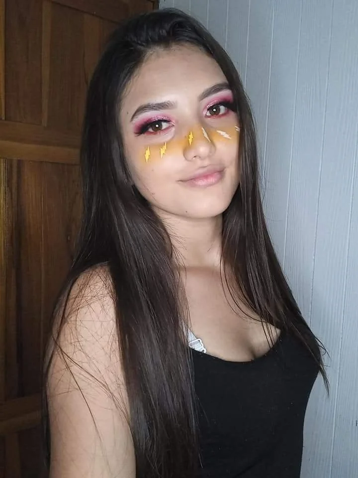 Skinny Latina religious image 17