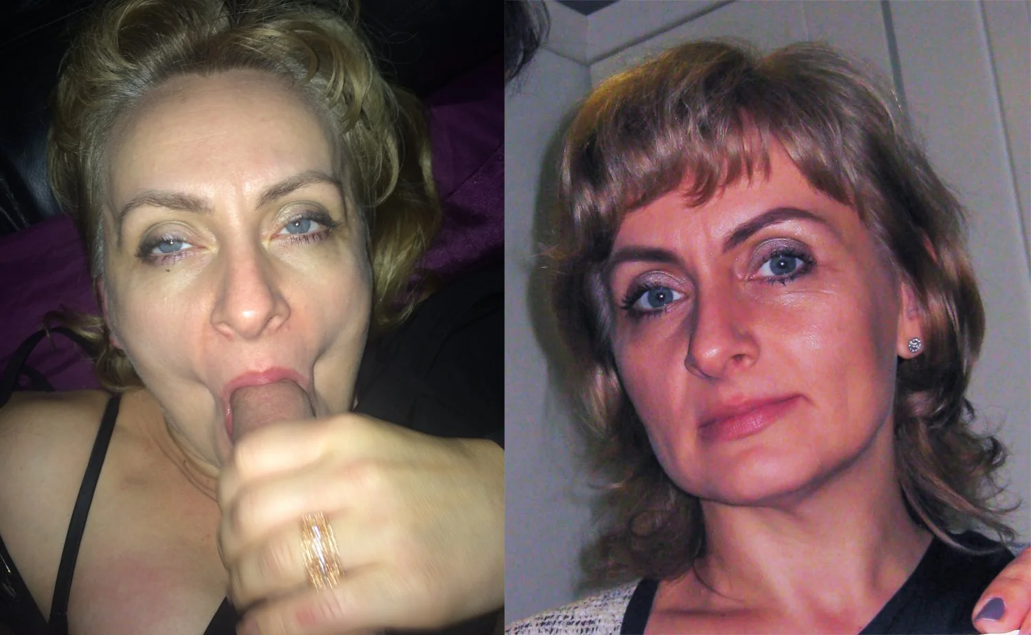 Caroline Polish slut before and after image 6
