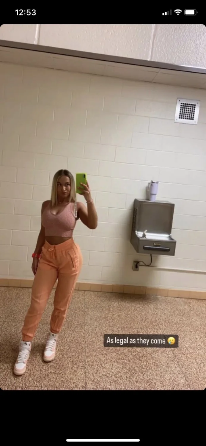 Watched my college crush (22) let some preppy asshole slide his cock between her tits till he came image 14