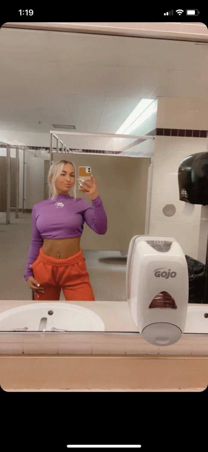 Watched my college crush (22) let some preppy asshole slide his cock between her tits till he came image 20