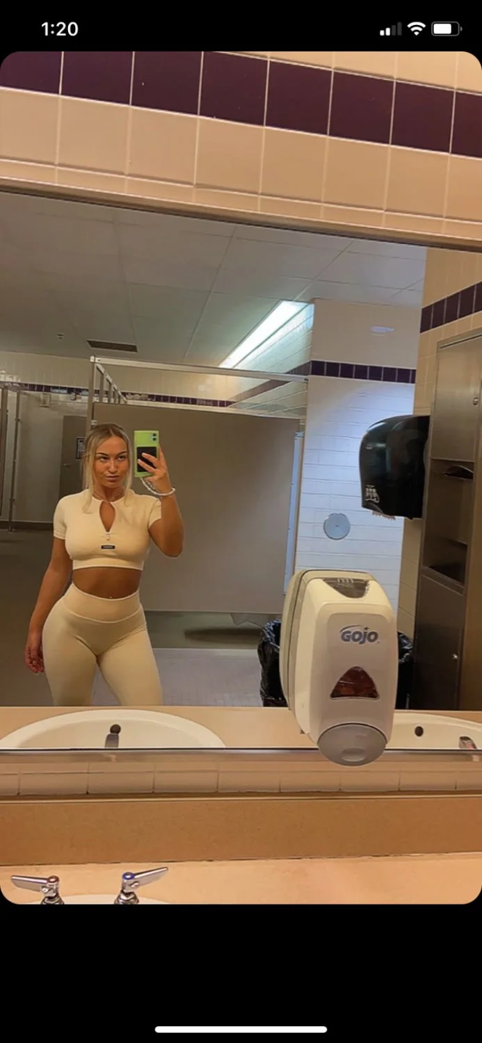 Watched my college crush (22) let some preppy asshole slide his cock between her tits till he came image 31