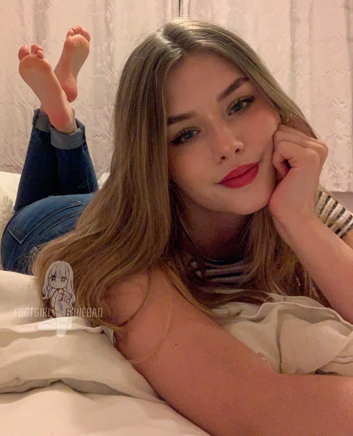 Bratty Blonde Teen Feet JOI, Foot Worship, Oily Soles image 16