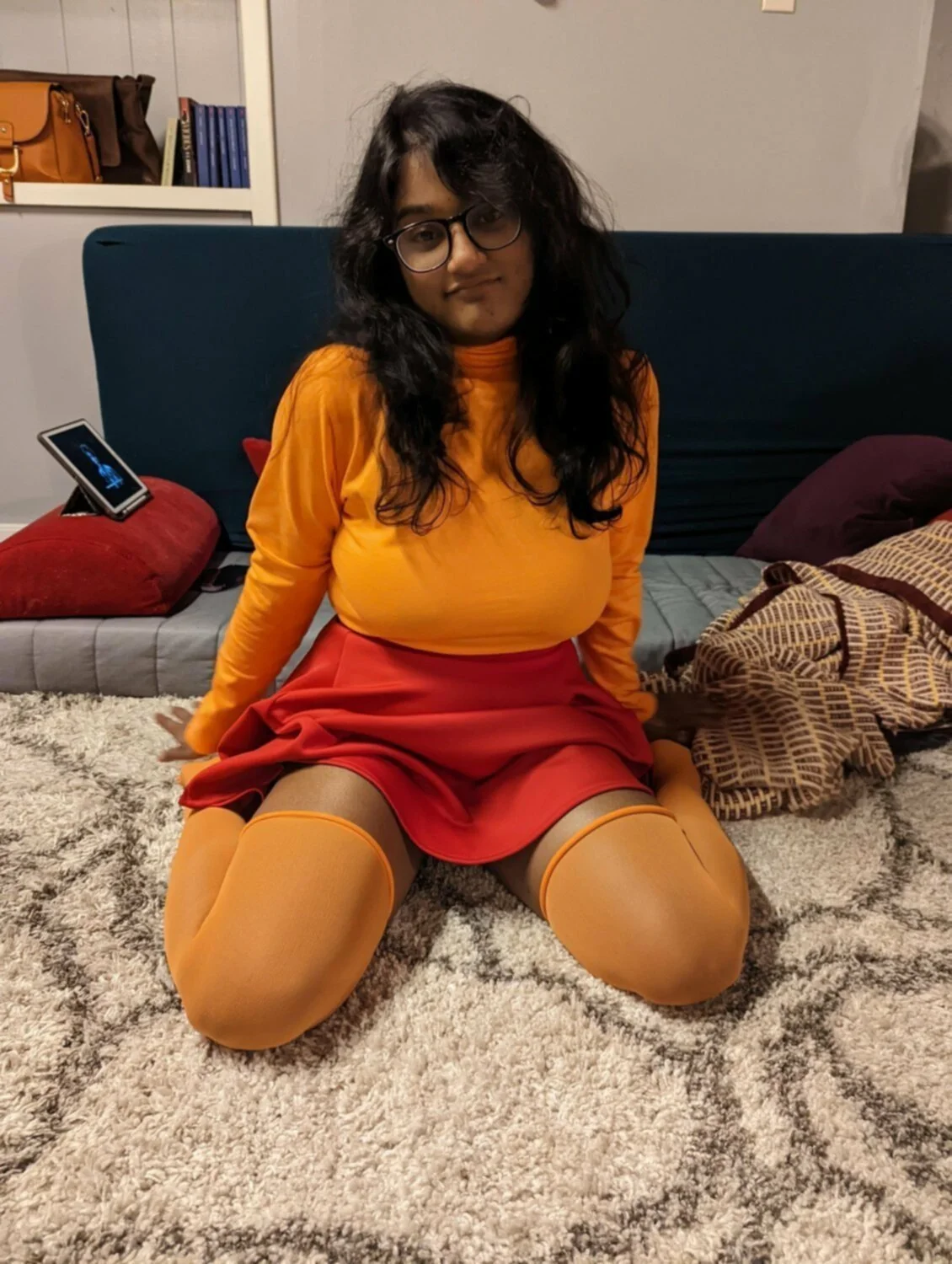 Desi Velma Tits Out image 2