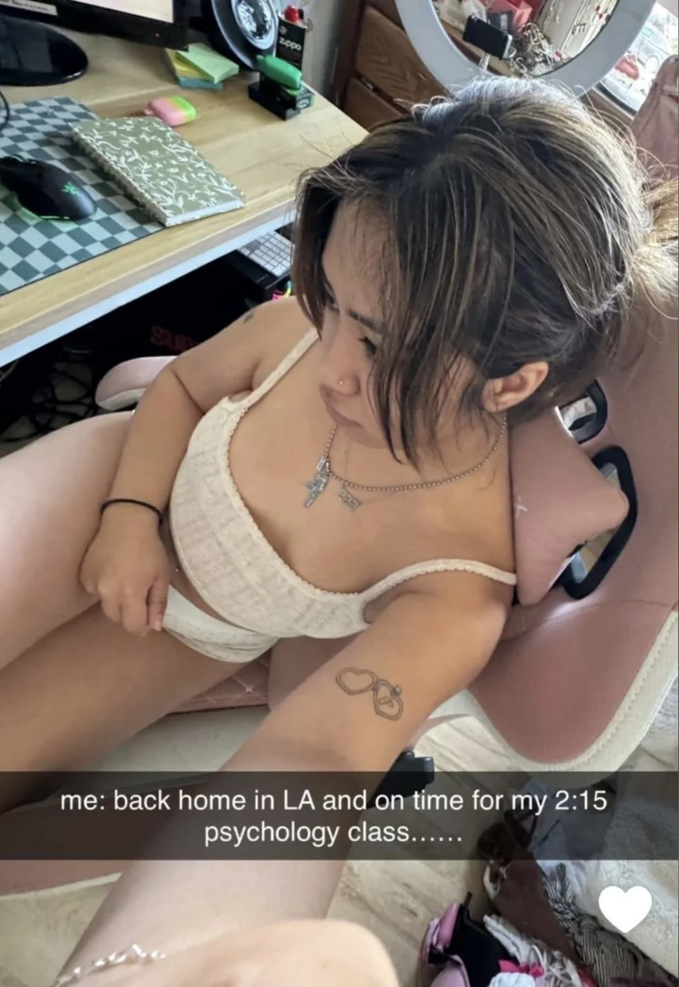 asian psychology student gives her classmate a blowjob in her apartment main image