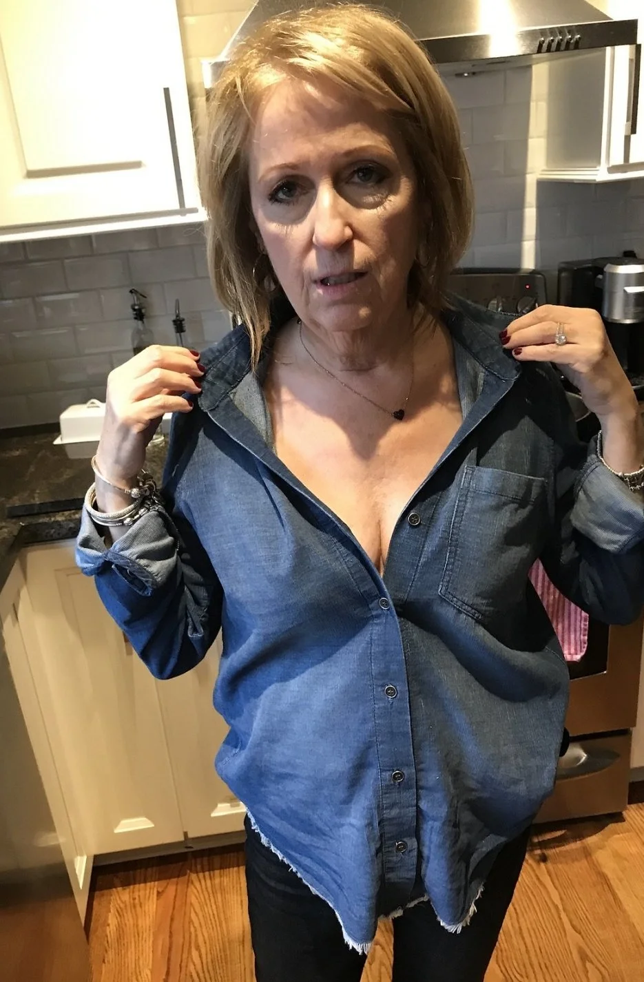 Mature Blonde Slut Wife Plays image 24