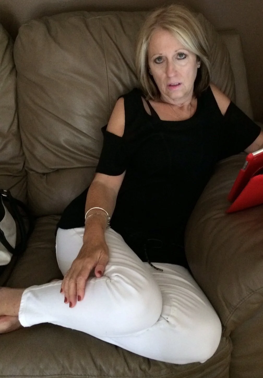 Mature Blonde Slut Wife Plays image 8