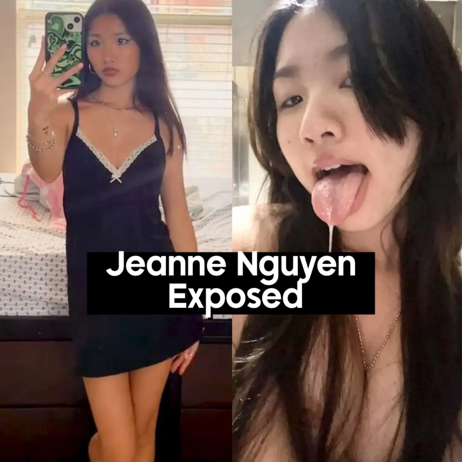 Jeanne Nguyen Asian Teen TikTok Slut! Texas Tech University Student Leaked Nudes! Abg Cumslut image 10