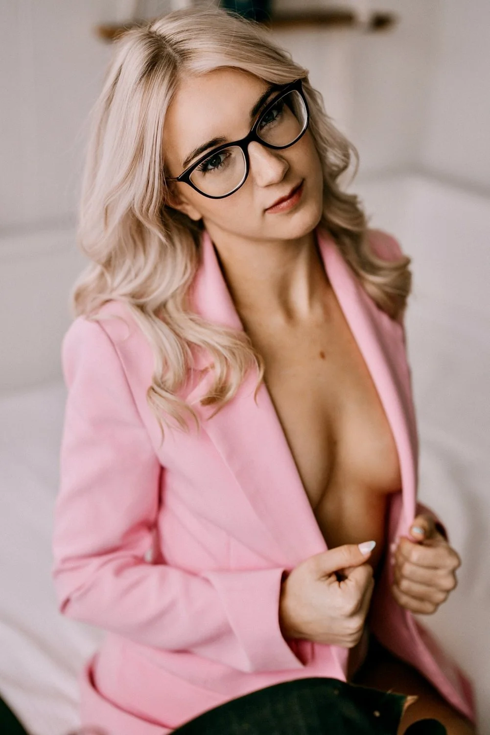 Gorgeous tiny tit blonde boudoir pt2 image 22