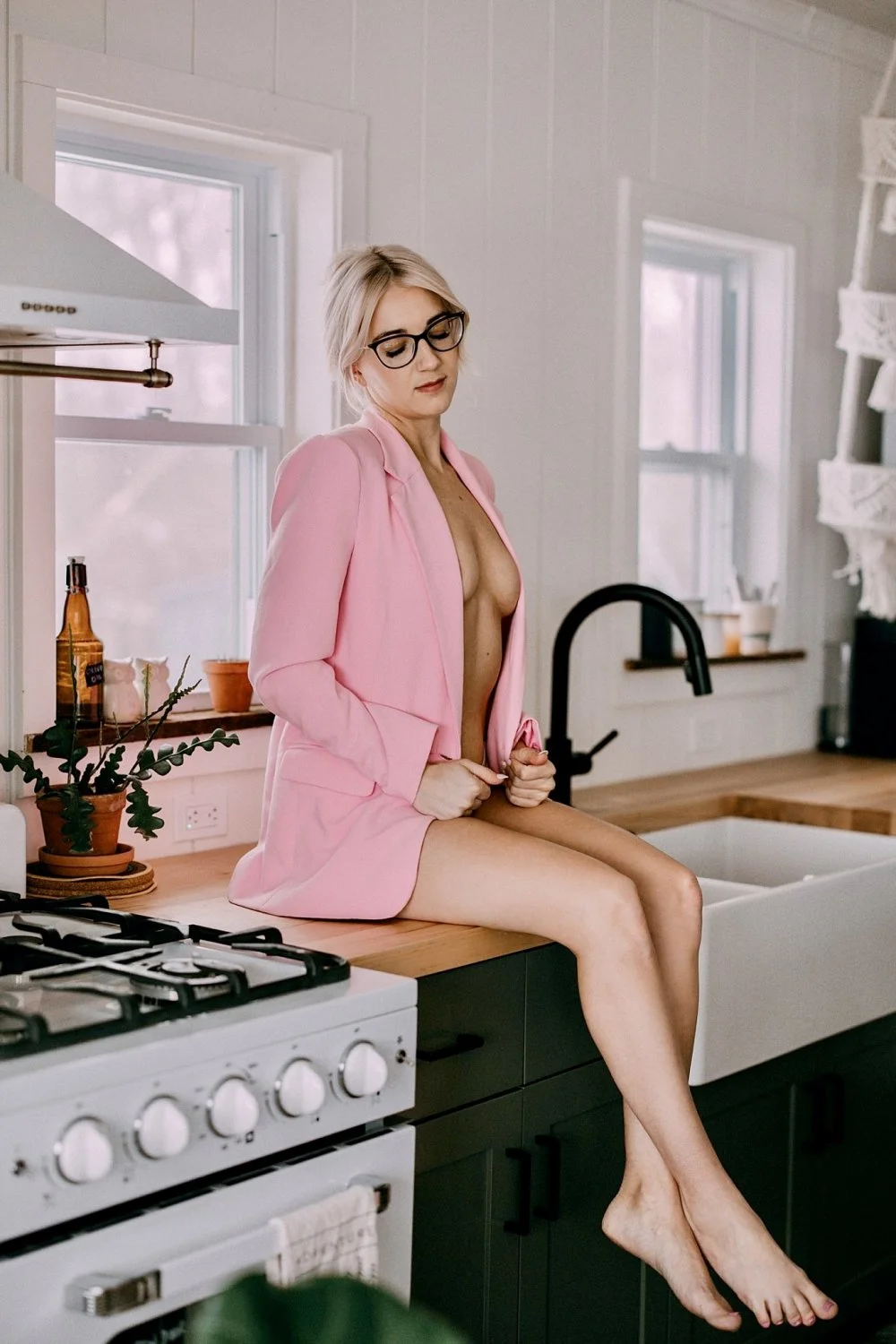 Gorgeous tiny tit blonde boudoir pt2 image 23