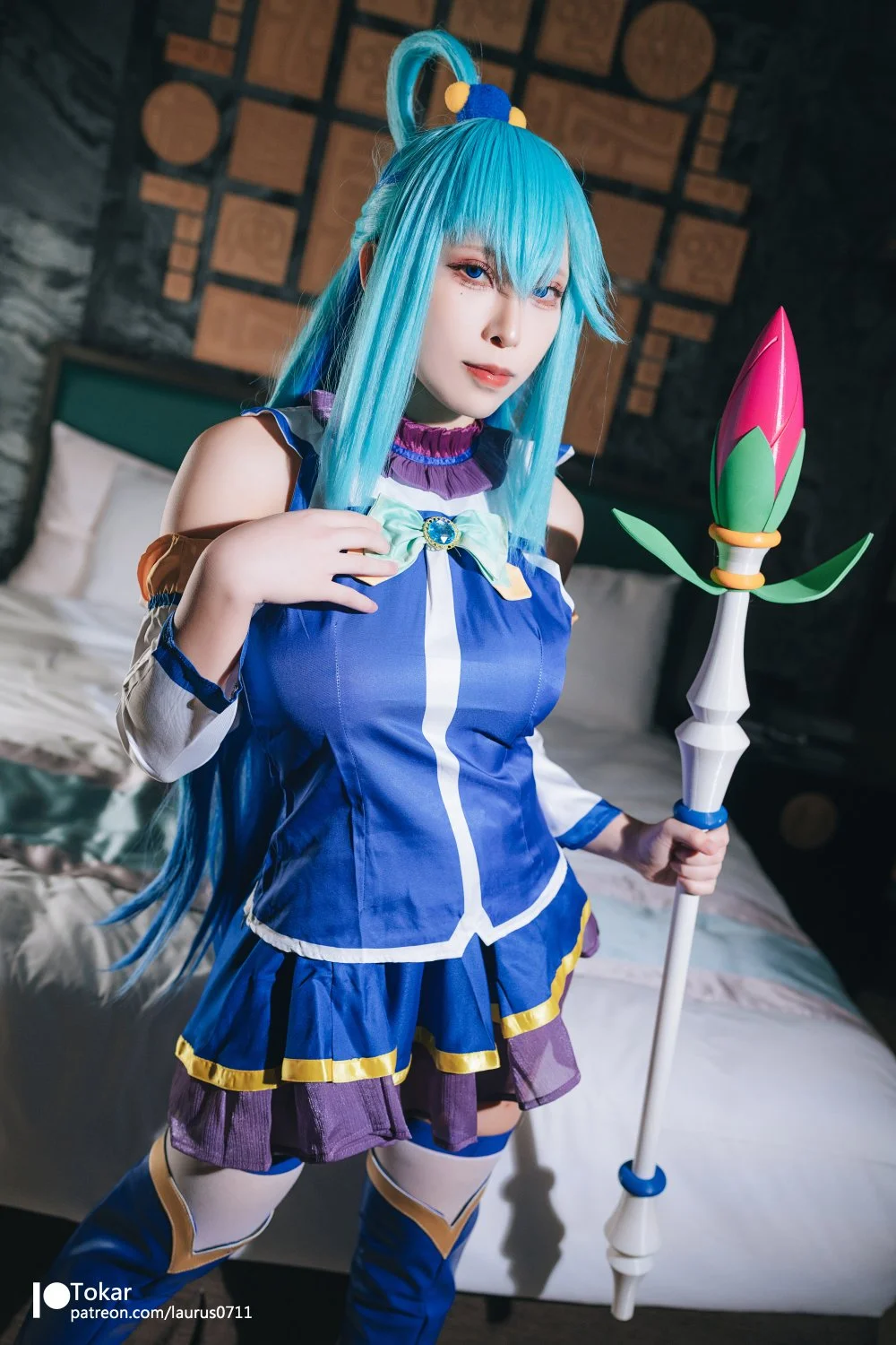 Tokar (laurus0711) cosplay Aqua - Konosuba image 2