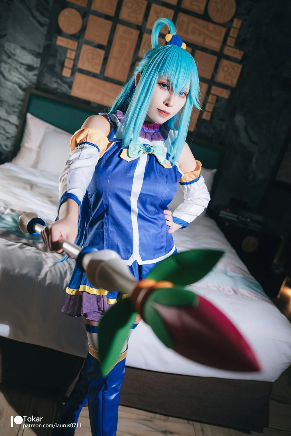 Tokar (laurus0711) cosplay Aqua - Konosuba image 5