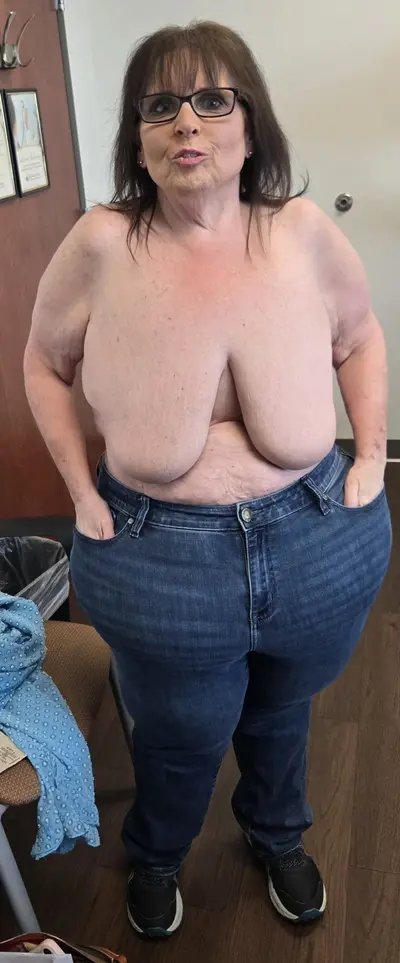 Bbw saggy tits big belly fat ass slutty feet hotwife cover image