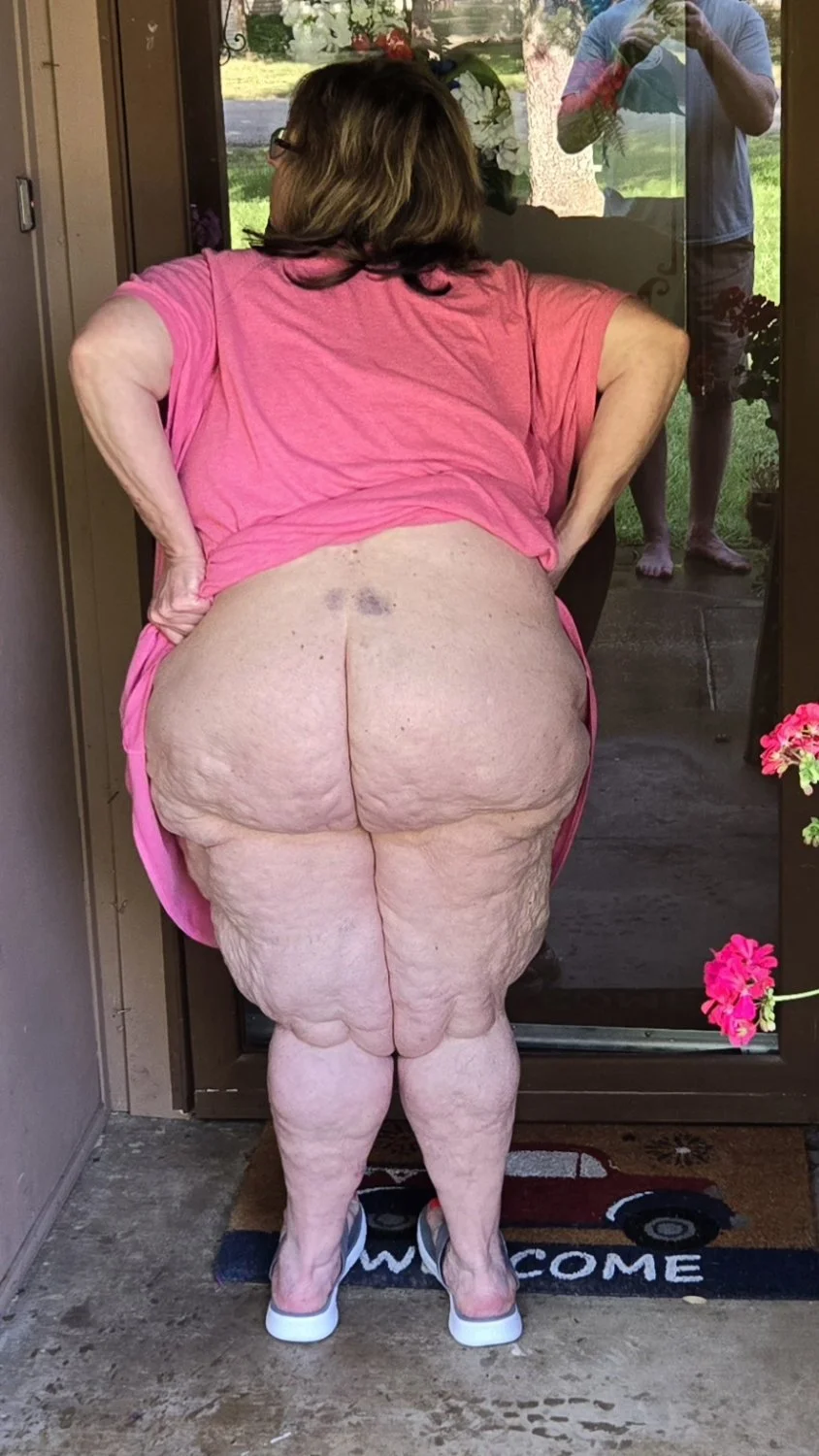 Bbw saggy tits big belly fat ass slutty feet hotwife image 3