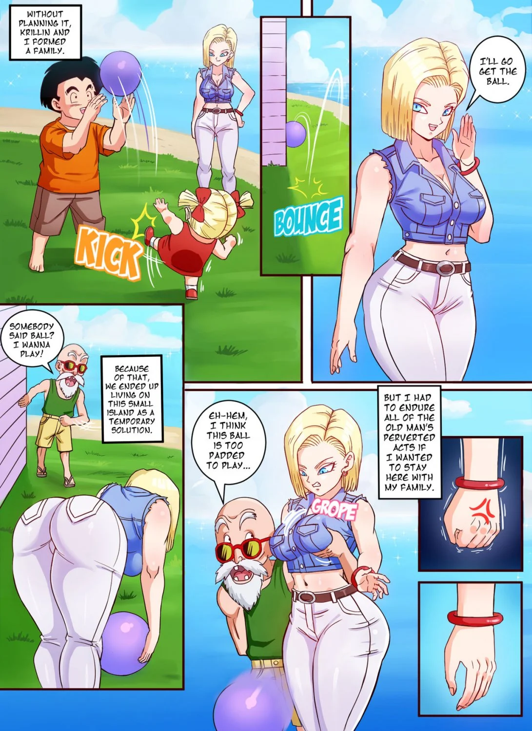 [Pink Pawg] Android 18 & Master Roshi (Dragon Ball Z) image 2