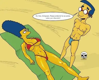 Margem Simpsons na praia cover image
