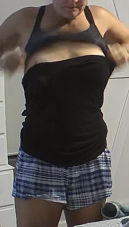 Secret cam fit hot Mom getting dressed, MILF image 2