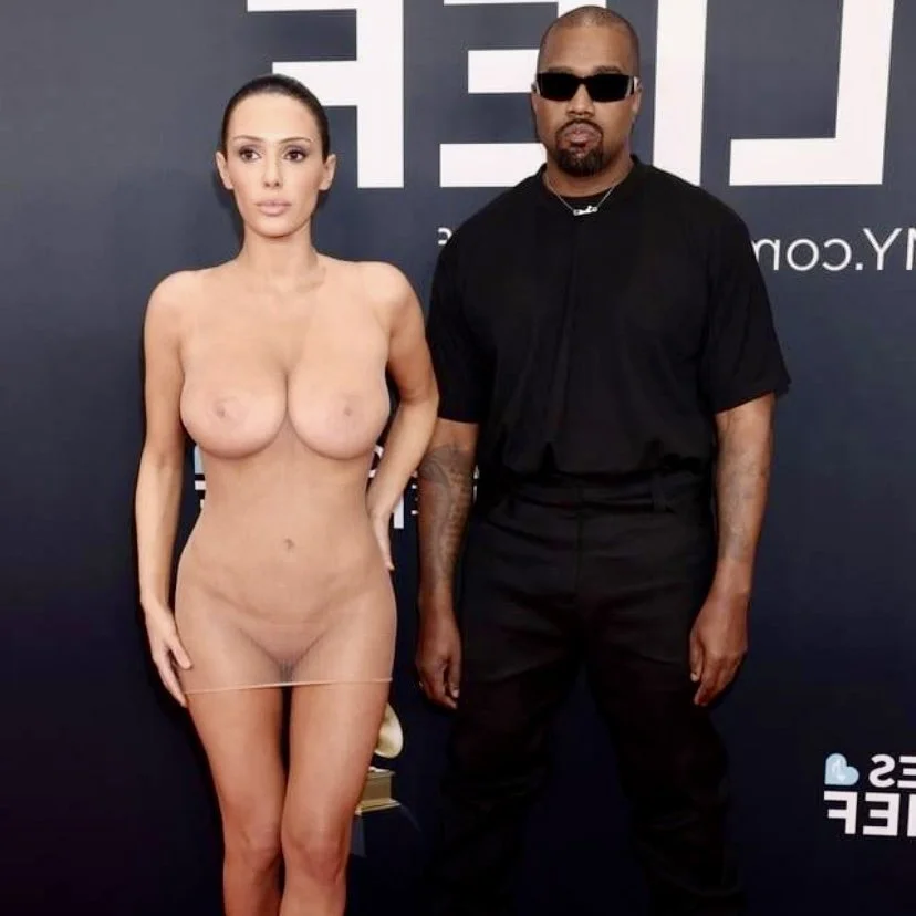 Kanye's wife Bianca censori at the red carpet image 5