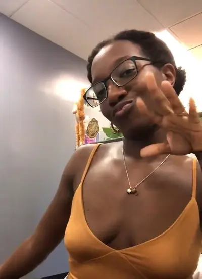 Ebony hoemasturbating at work cover image