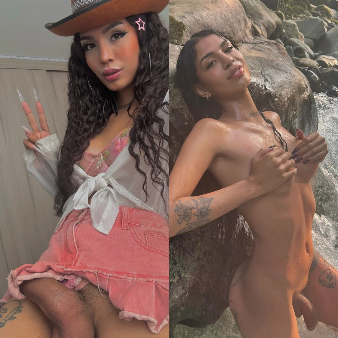 Petite Latina Trans Girl Jerks Off Her Thick Cock - Tranny Trap Tgirl Ts Shemale Femboy Sissy image 7