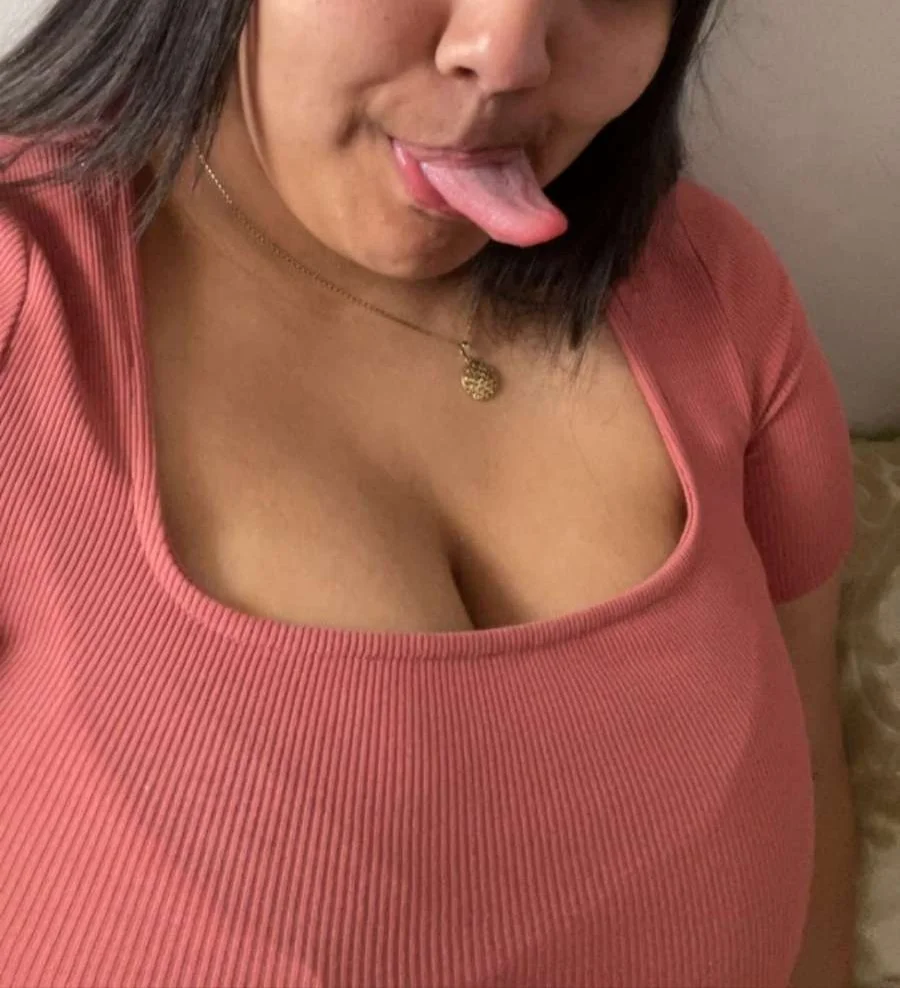 Hottie long tongue big tits image 6