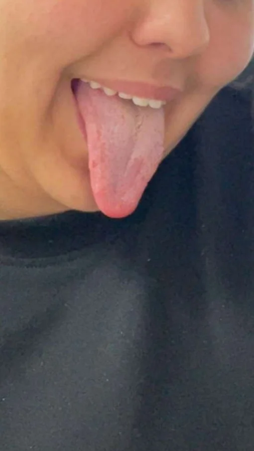 Hottie long tongue big tits image 7