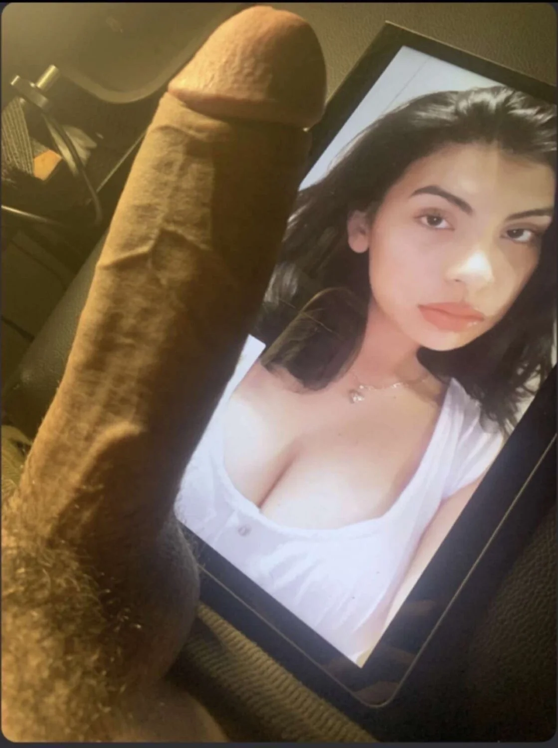 Big Dick Sucking Lip Latina Teen for Big Cock Bulls image 14