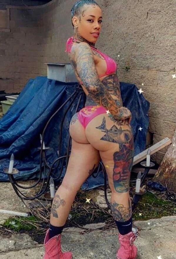 Tatted Ebony Latina Redbone Baddie image 1