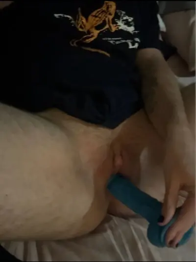 FTM slut likes huge cock being stroked to them acting like a sextoy cover image