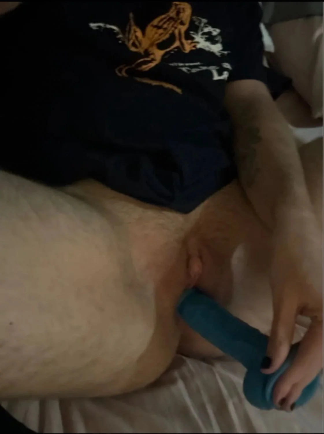 FTM slut likes huge cock being stroked to them acting like a sextoy main image