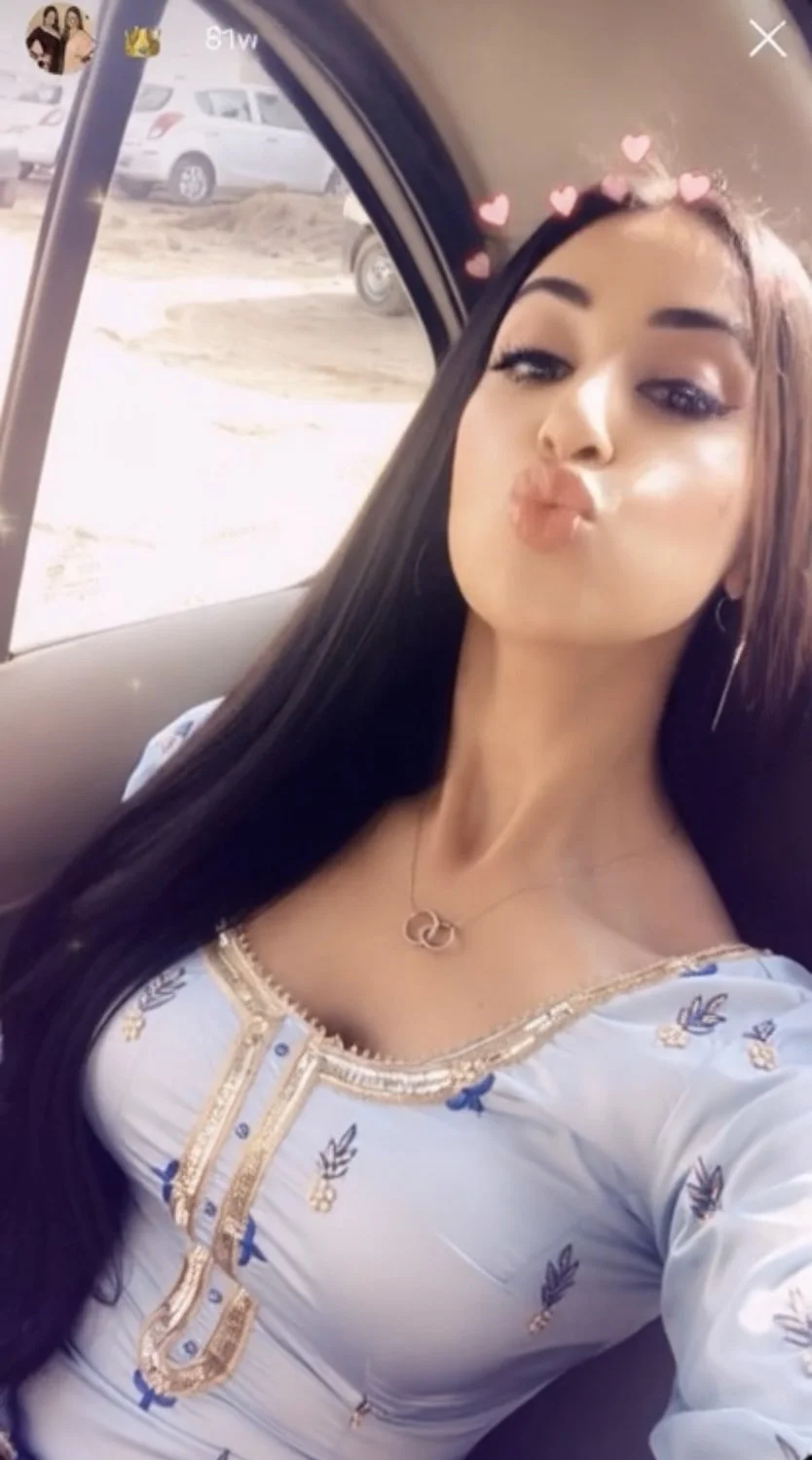 Punjabi Indian girl fun in car image 2