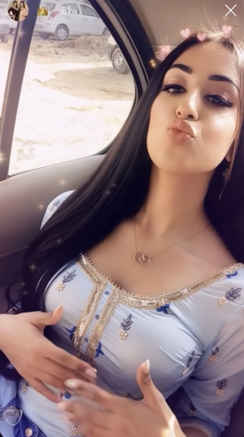 Punjabi Indian girl fun in car image 3