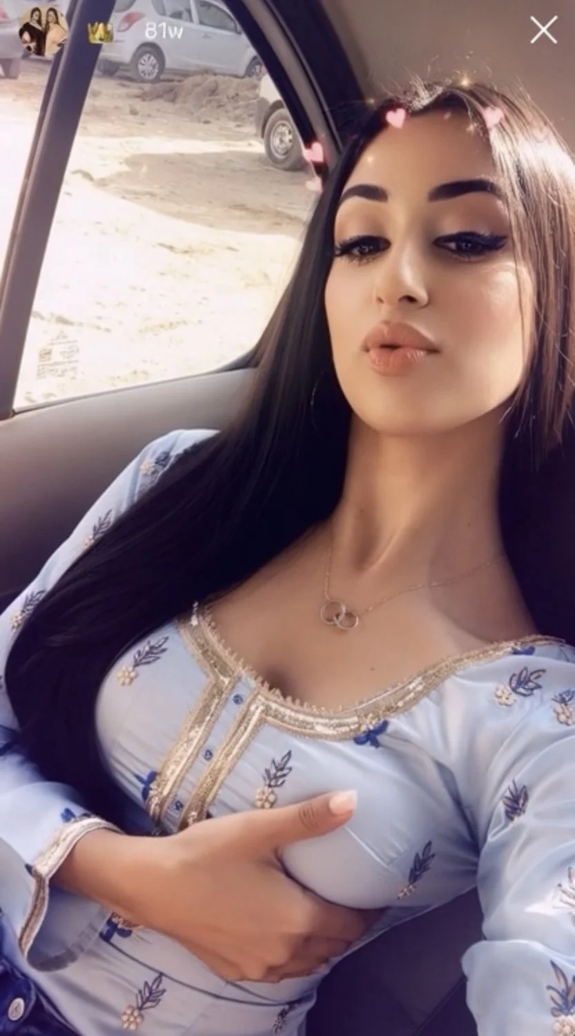 Punjabi Indian girl fun in car image 4