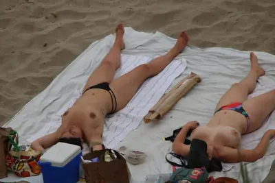 big tits on the beach cover image