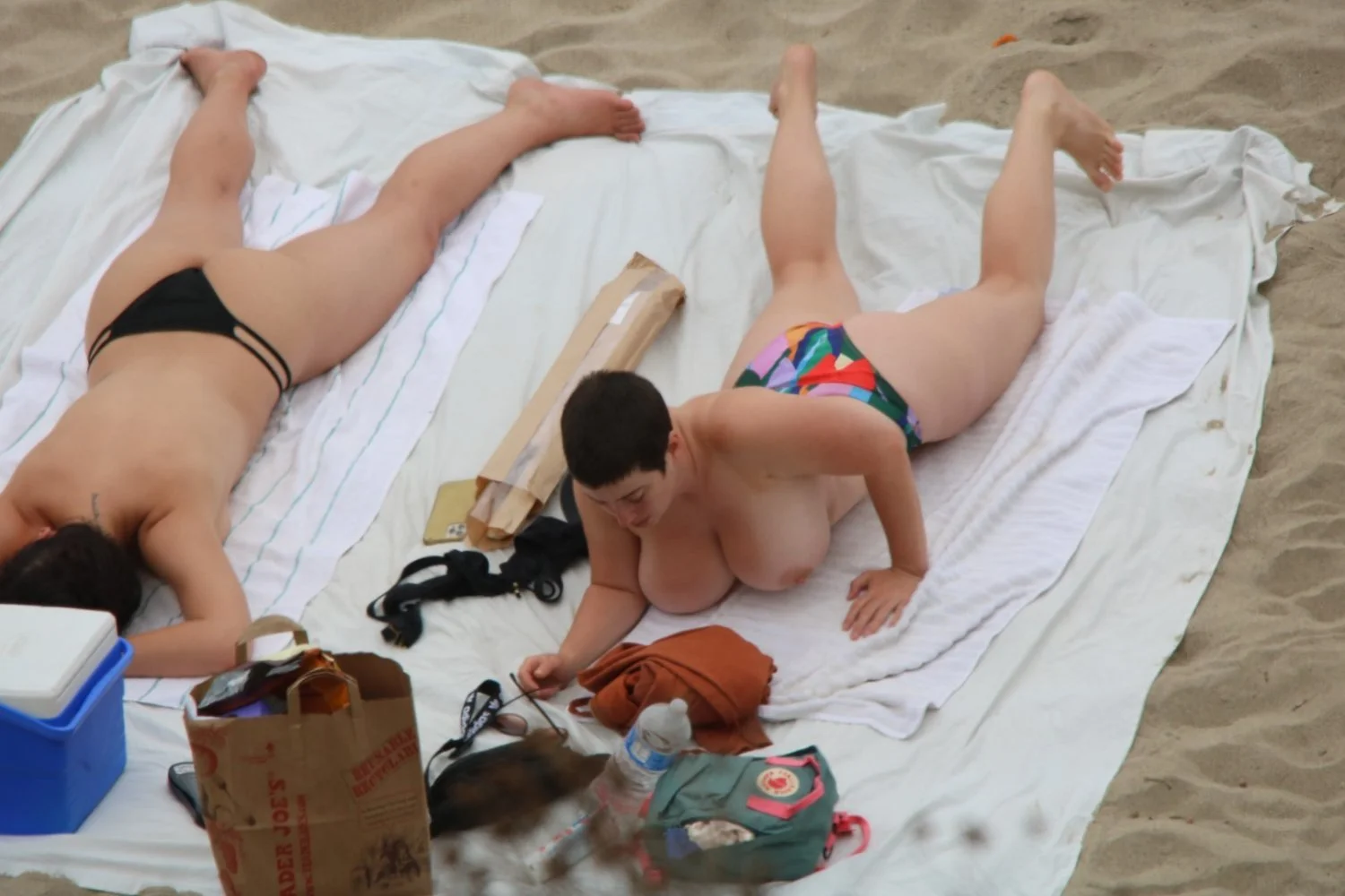 big tits on the beach image 2