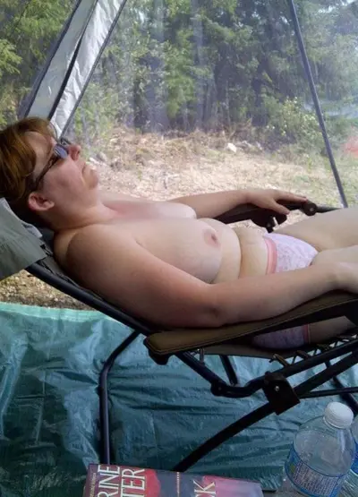 Submitted wife while camping cover image