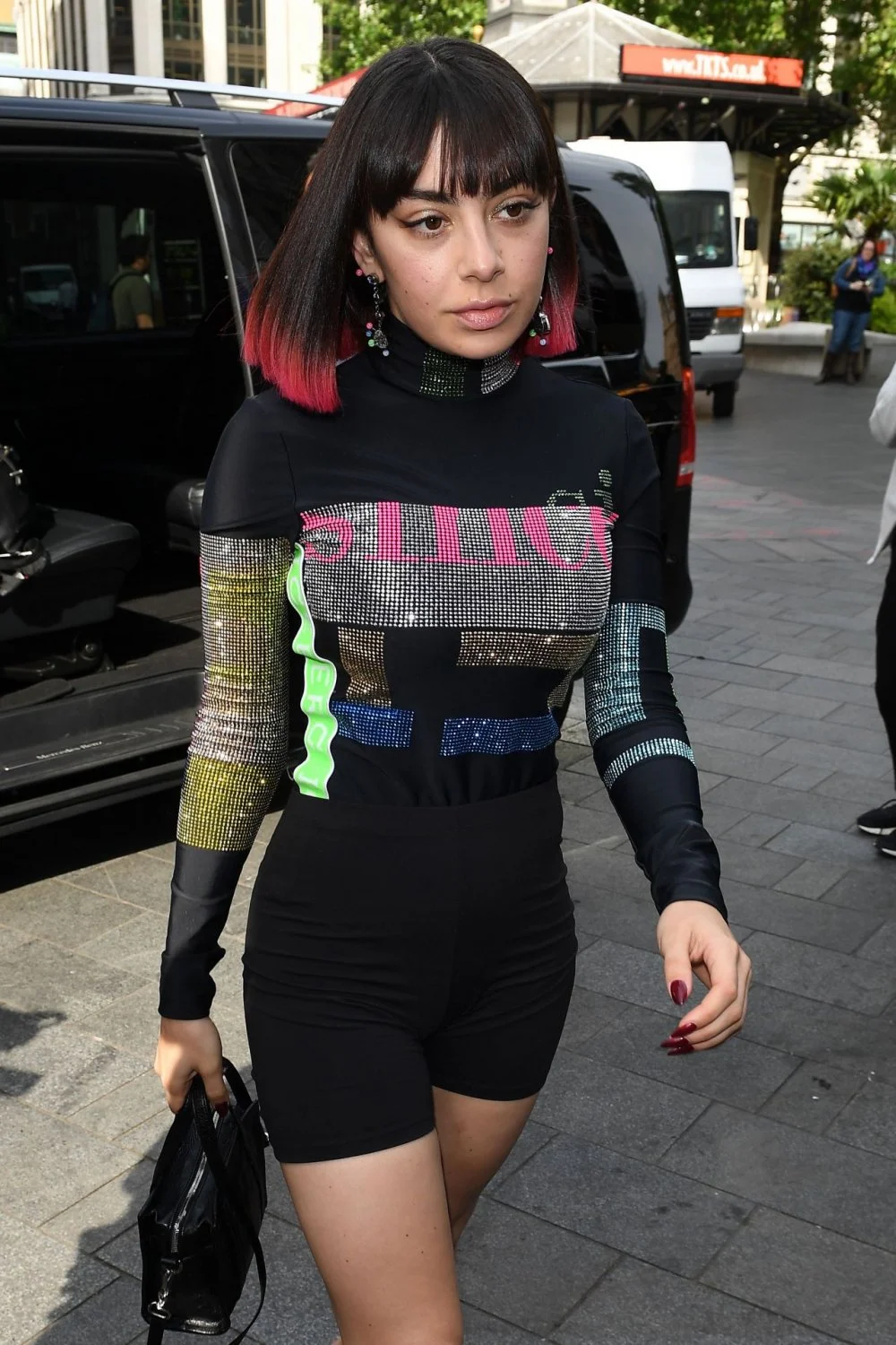 charli-xcx-in-tiny-lycra-shorts-05-22-2019-3 image 2