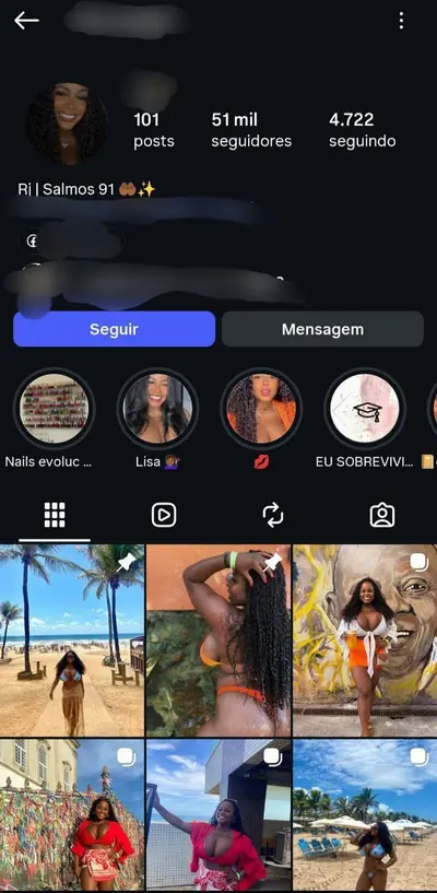 Preta carioca peituda gostosa, famosinha no Instagram cover image