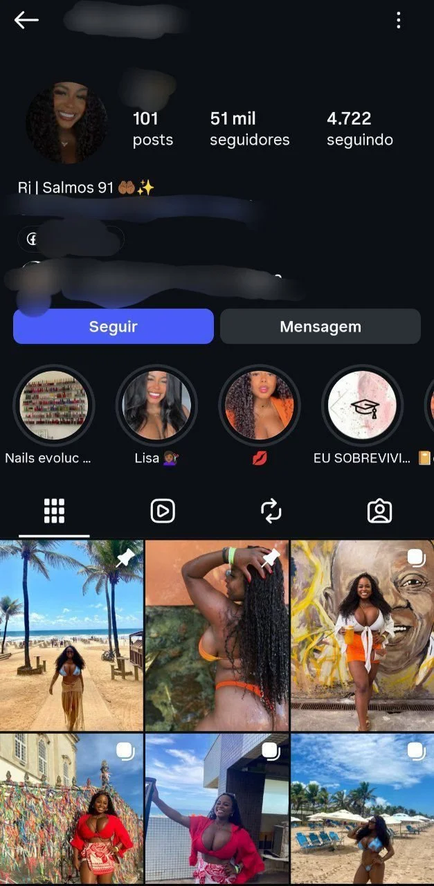 Preta carioca peituda gostosa, famosinha no Instagram main image