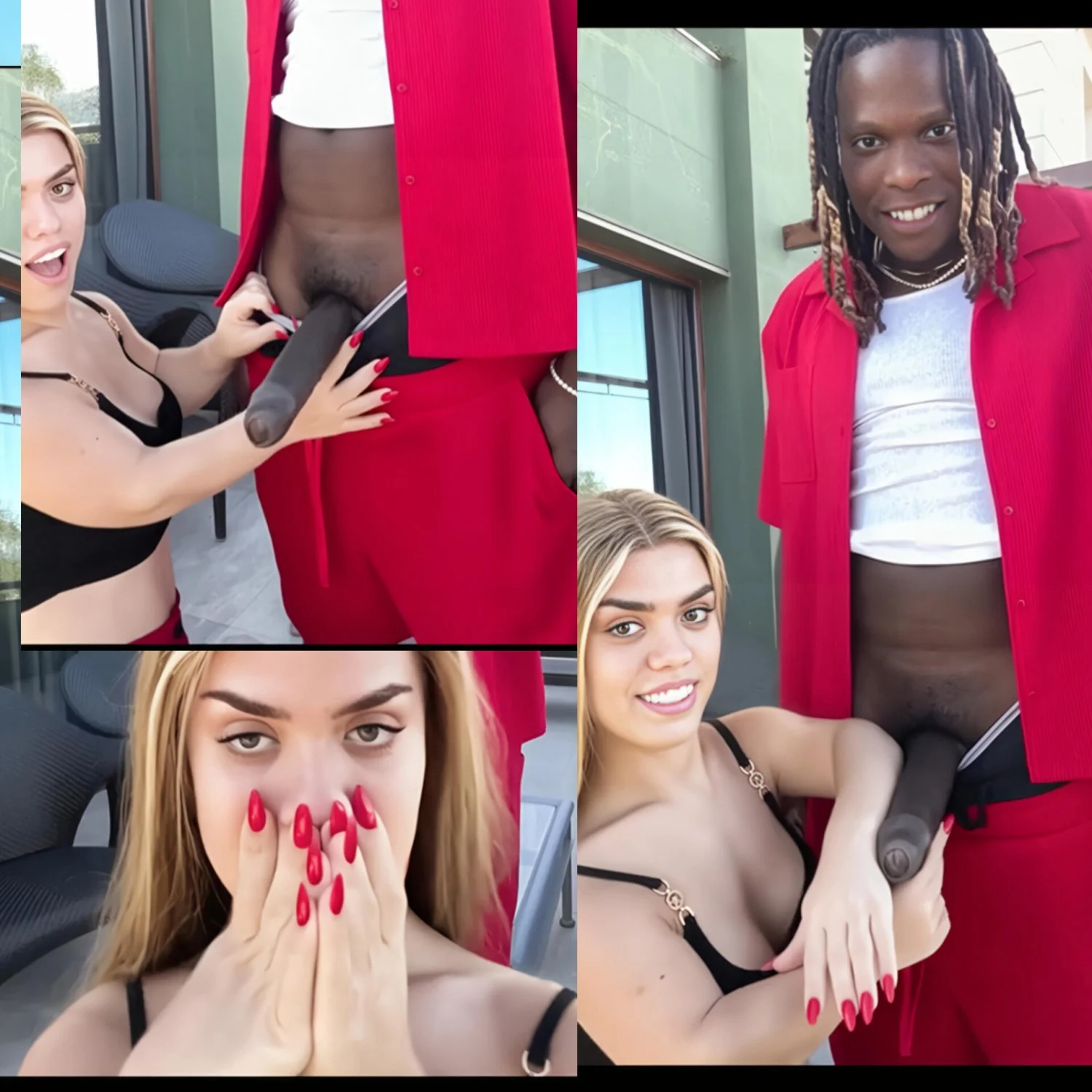 Tiny Slut Rides BBC Her Size main image