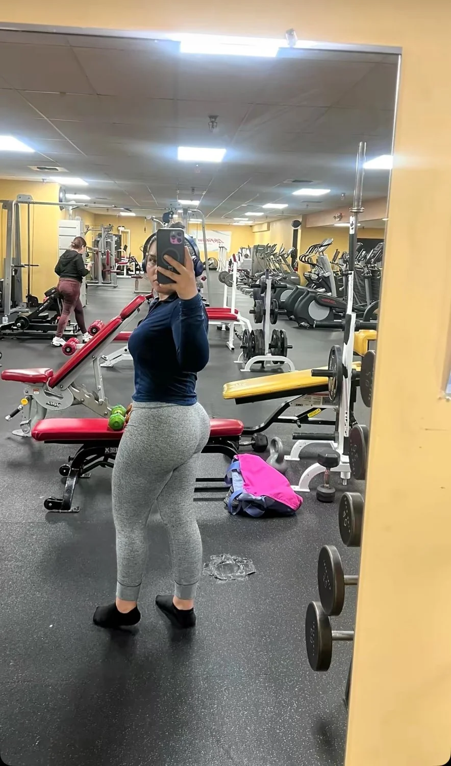 fat from the front and back on this thictok baddie image 13